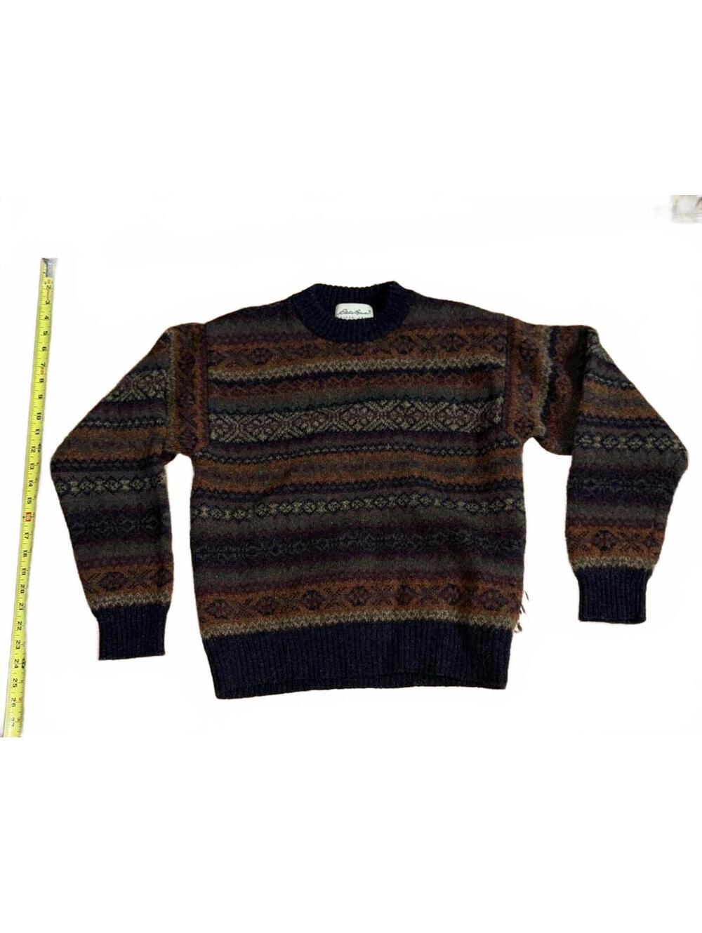 Rare Vintage 80's or 90's Eddie Bauer Men's 100% Wool Sweater M